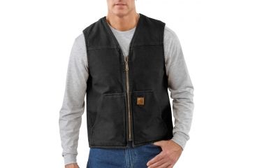 Image of Carhartt Rugged Vest for Mens, Black, Large/Tall V26-BLK-TLL-LRG