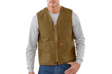 Image of Carhartt Rugged Vest for Mens, Frontier Brown, 2XL/Regular V26-FRB-REG-XXL
