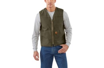 Image of Carhartt Rugged Vest for Mens, Moss, 2XL/Regular V26-MOS-REG-XXL
