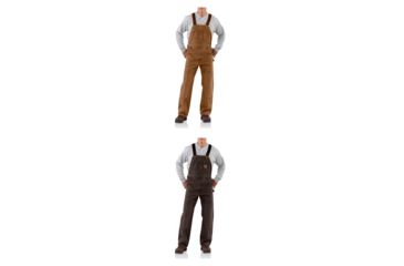 Image of Carhartt Sandstone Bib Overall for Mens, Carhartt Brown, Dark Brown