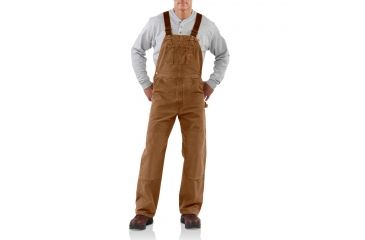 Image of Carhartt Sandstone Bib Overall for Mens, Carhartt Brown, 30/34 R06-211-34-30