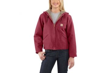 Image of Carhartt Sandstone Sierra Jacket for Womens, Raspberry, Large/Regular WJ141-654-REG-LRG