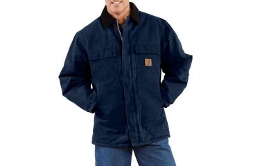 Image of Carhartt Sandstone Traditional Coat for Mens, Midnight, Small/Regular C26-MDT-REG-SML