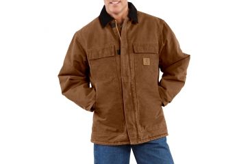 Image of Carhartt Sandstone Traditional Coat - Mens-Carhartt Brown-X-Large