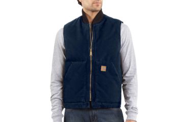Image of Carhartt Sandstone Vest for Mens, Midnight, 2XL/Regular V02-MDT-REG-XXL