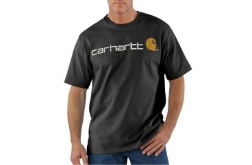 Image of Carhartt Shortsleeve Logo T-Shirt - Men's-Black-Small