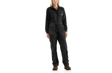 Image of Carhartt Smithville Coverall - Womens, Black, XS-TALL 103046-001-TLL-XS