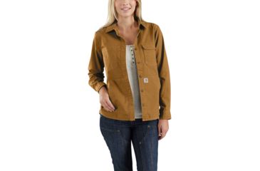 Image of Carhartt Smithville Shirt - Womens, Carhartt Brown, M-REG 103083-211-REG-M