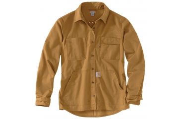 Image of Carhartt Smithville Shirt - Womens, Carhartt Brown, M-REG 103083-211-REG-M