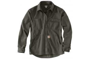 Image of Carhartt Smithville Shirt - Womens, Olive, XXL-REG 103083-307-REG-XXL