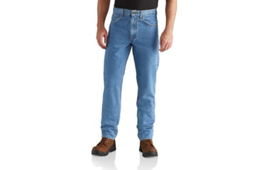 Image of Carhartt Straight Trd Fit Tapered Leg Jean-Mens, Stonewash, 28-30, B18-STW-30-28