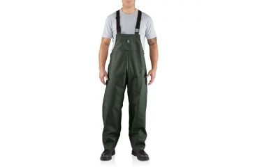 Image of Carhartt Surrey Bib Overall for Mens, Green, Medium/Regular 100101-300-REG-M