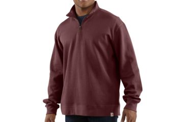 Image of Carhartt Sweater Knit Quarter Zip - Mens-Port-Large