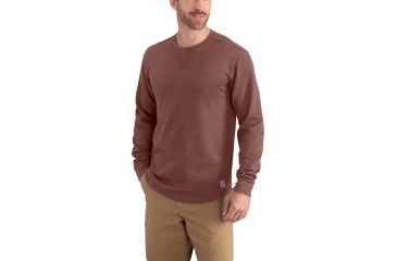 Image of Carhartt Tilden Long Sleeve Crewneck for Mens, Sable, Medium/Regular 102885-203-REG-M