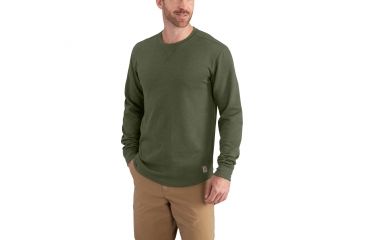 Image of Carhartt Tilden Long Sleeve Crewneck for Mens, Moss, Medium/Regular 102885-316-REG-M