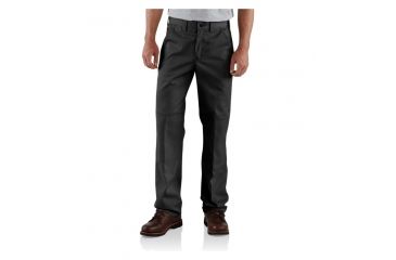 Image of Carhartt Twill Double-Front Work Pant - Men's-Black-36 Waist-Regular Inseam