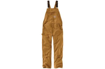 Image of Carhartt Unlined Bib - Mens, Carhartt Brown, 38, Shorrt, 102776-211-30-38