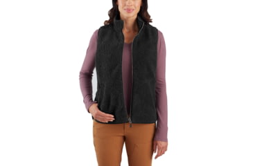 Image of Carhartt Utility Sherpa Lined Vest - Womens, Black, Large, 103907-BLK-REG-L