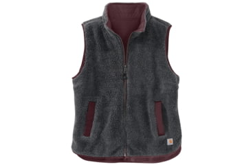 Image of Carhartt Utility Sherpa Lined Vest - Womens, Deep Wine, Small, 103907-DWN-REG-S