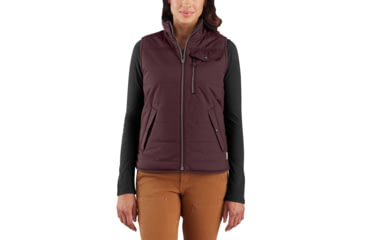Image of Carhartt Utility Sherpa Lined Vest - Womens, Deep Wine, Small, 103907-DWN-REG-S