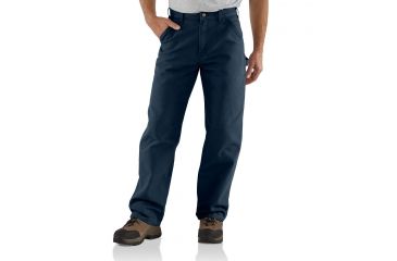 Image of Carhartt Washed Duck Work Dungaree for Mens, Midnight, 35/30 B11-MDT-30-35