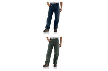 Image of Carhartt Washed Duck Work Dungaree for Mens, Midnight, Moss
