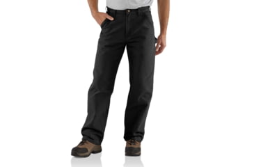 Image of Carhartt Washed Duck Work Dungaree Utility Pant-Mens, Black, 46-34, B11-BLK-34-46