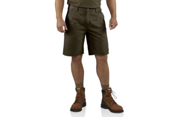 Image of Carhartt Washed Twill Dungaree Short for Mens, Dark Coffee, 50 100245-909-50