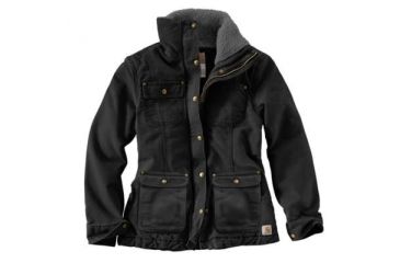 Image of Carhartt Weathered Duck Wesley Coat - Women's, Black, 2XL, Regular, 102247-001-REG-XXL
