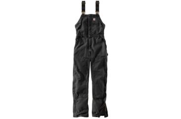 Image of Carhartt Weathered Duck Wildwood Bib Overall - Women's, Black, L-REG, 102743-001-REG-L