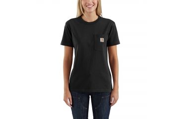 Image of Carhartt WK87 Workwear Pocket Short Sleeve T-shirt - Womens, Black, XS-REG 103067-001-REG-XS