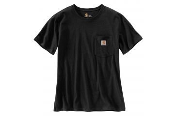 Image of Carhartt WK87 Workwear Pocket Short Sleeve T-shirt - Womens, Black, XS-REG 103067-001-REG-XS