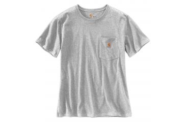 Image of Carhartt WK87 Workwear Pocket Short Sleeve T-shirt - Womens, Heather Gray, XXL-REG 103067-034-REG-XXL