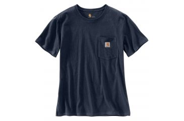 Image of Carhartt WK87 Workwear Pocket Short Sleeve T-shirt - Womens, Navy, XXL-REG 103067-412-REG-XXL