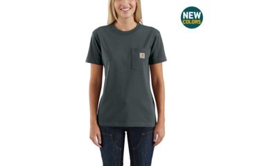 Image of Carhartt WK87 Workwear Pocket Short Sleeve Tshirt-Women's, Elm, XSmall, Regular, 103067-305-REG-XS