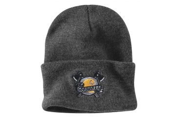 Image of Carhartt Woodsman Acrylic Watch Hat for Mens, Coal Heather, One Size Fits All 102919-074-OFA