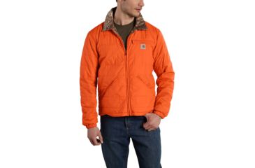 Image of Carhartt Woodsville Jacket for Mens, Blaze Orange, Small/Regular 101740-820-REG-S