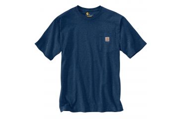 Image of Carhartt Workwear Graphic Fish C T-shirt - Mens, Dark Cobalt Blue Heather, L-REG 103185-413-REG-L