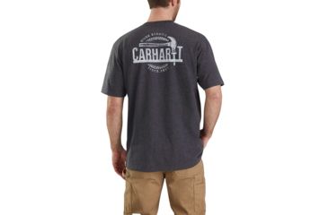Image of Carhartt Workwear Graphic Hammer T-shirt - Mens, Carbon Heather, L-REG 103186-026-REG-L