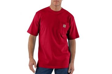 Image of Carhartt Workwear Pocket T-Shirt - Men's, Red, Medium, Regular, K87-600-REG-MED