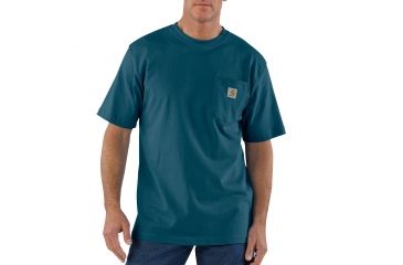 Image of Carhartt Workwear Pocket T-Shirt - Men's, Stream Blue, Extra Large, Regular, K87-984-REG-XLG