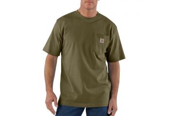 Image of Carhartt Workwear Pocket T-Shirt - Men's, Army Green, Small, Regular, K87-ARG-REG-SML