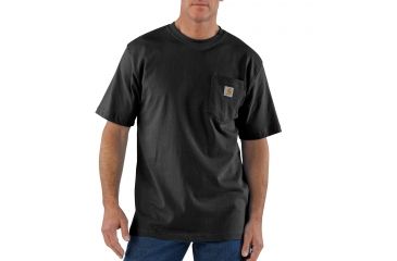 Image of Carhartt Workwear Pocket T-Shirt - Men's, Black, Small, Regular, K87-BLK-REG-SML