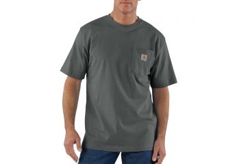 Image of Carhartt Workwear Pocket T-Shirt - Men's, Charcoal, 2XL, Tall, K87-CHR-TLL-XXL
