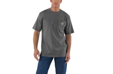 Image of Carhartt Workwear Pocket T-Shirt - Men's, Carbon Heather, Small, Regular, K87-CRH-REG-SML