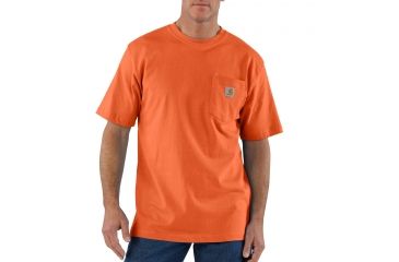 Image of Carhartt Workwear Pocket T-Shirt - Men's, Orange, 2XL, Regular, K87-ORG-REG-XXL