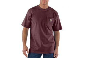 Image of Carhartt Workwear Pocket T-Shirt - Men's, Port, Small, Regular, K87-PRT-REG-SML