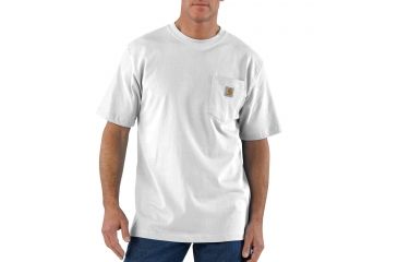Image of Carhartt Workwear Pocket T-Shirt - Men's, White, Small, Regular, K87-WHT-REG-SML