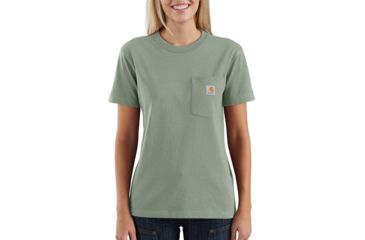 Image of Carhartt Workwear Pocket Short-Sleeve T-Shirt - Womens, Bontanic Green, Medium, 103067-G10-REG-M