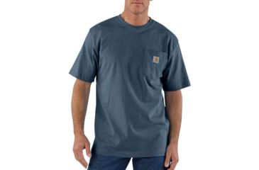 Image of Carhartt Workwear Pocket T-Shirt - Men's, Bluestone, Medium, Regular, K87-BLSREGM